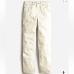 NWT J Crew ecru slouchy boyfriend Jean size 30
